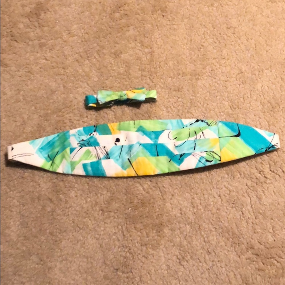 Formal modern Bow Tie & Cummerbund for kids kids